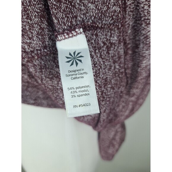 Athleta Large L Luxe Marled Plum Purple Heathered Tunic‎ Top Modal Blend Lounge - Picture 8 of 8